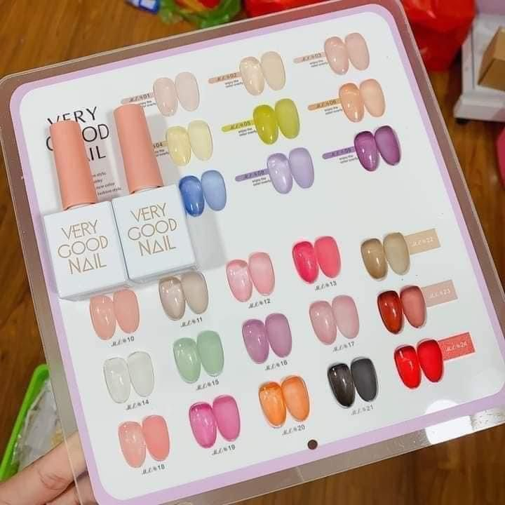 Nailbox thiết kế móng úp màu trơn thạch đủ size và form móng