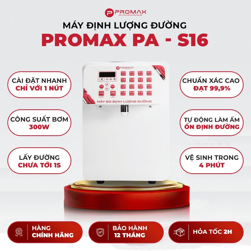 Máy đo định lượng đường PROMAX PA-S16 - Bảo hành 12 tháng - Hàng chính hãng