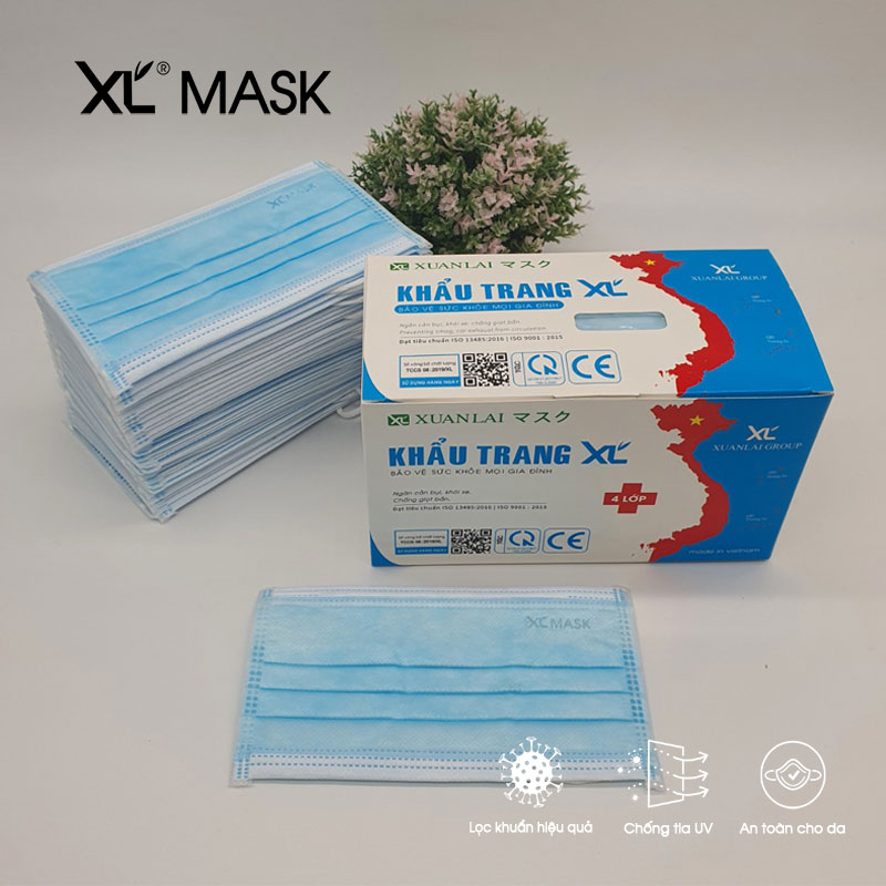 Khẩu trang XL Mask 4 lớp vải không dệt