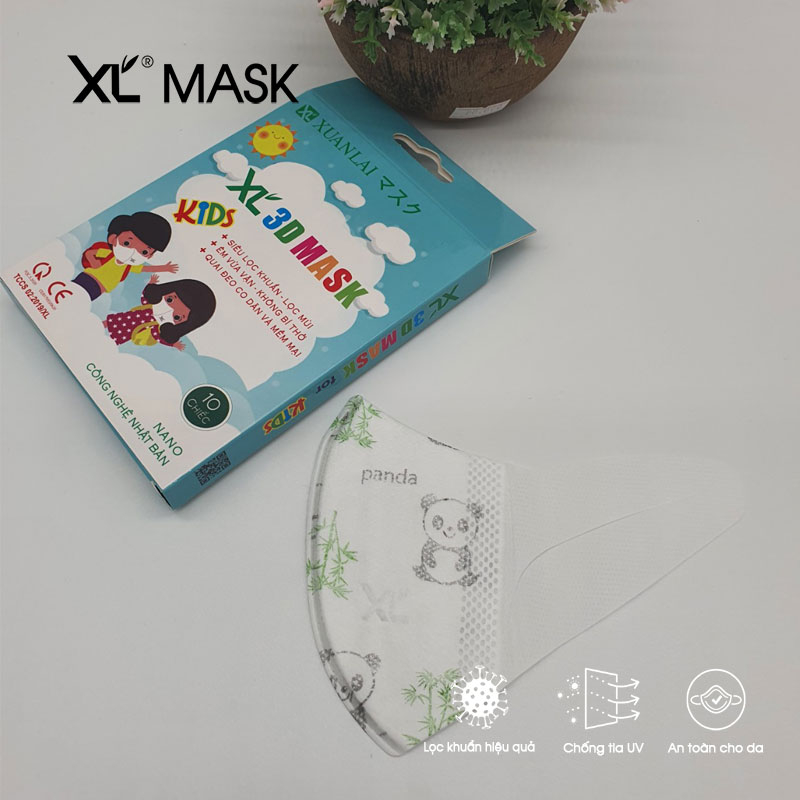 Khẩu trang 3D XL Mask trẻ em từ 1-5 tuổi ( Hộp 10 chiếc)