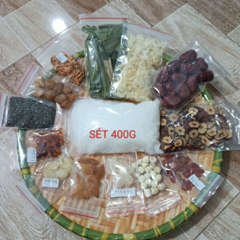 Chè dưỡng nhan  400g tặng tuyết Yến, lệ đào , hạt sen và quế hoa