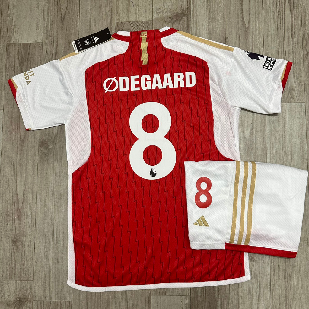 Áo Bóng Đá CLB Arsenal Đỏ Viền Vàng 23/24 - Vải Polyester Thái