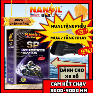 Dầu nhớt xe số nanoil usa 10w40 & 10w50 sp