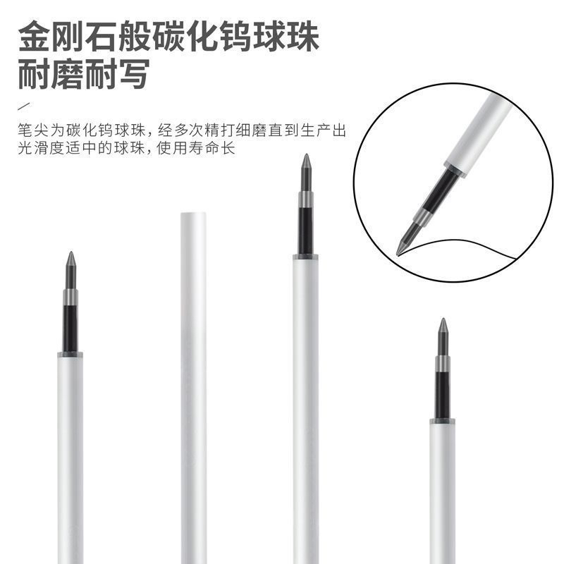 Ngòi bút Refill Deli A057B A870 mực đen 0.5mm trơn mượt
