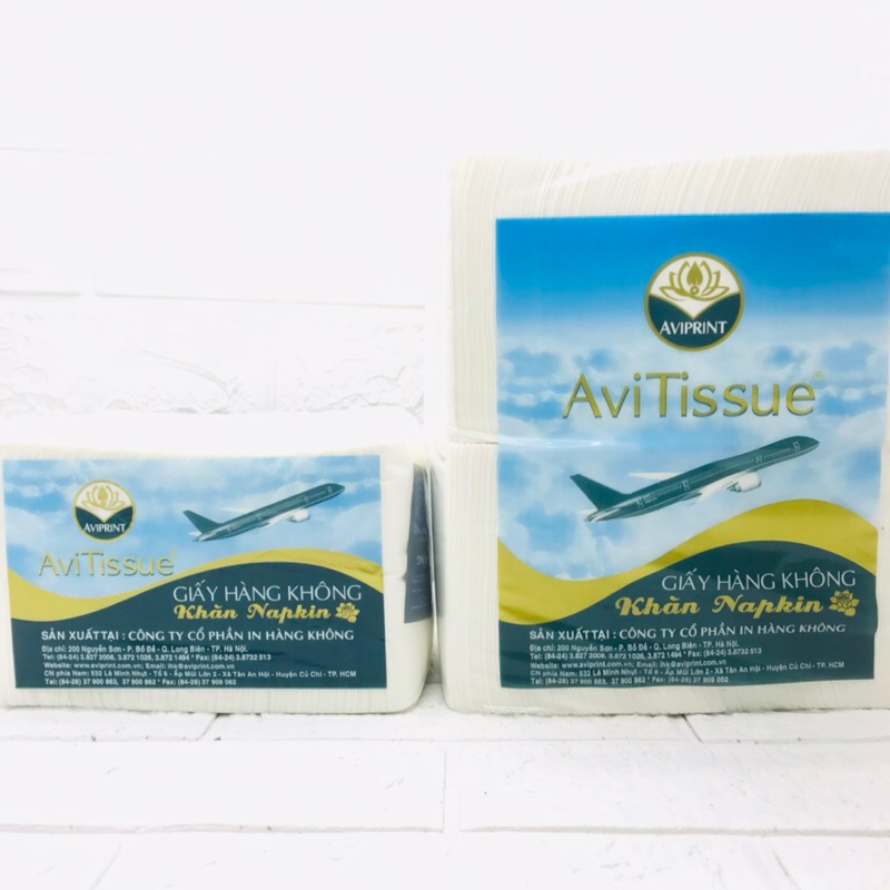 Giấy ăn cân Hàng Không vuông 2 lớp bịch loại 1kg hoặc 0,5kg