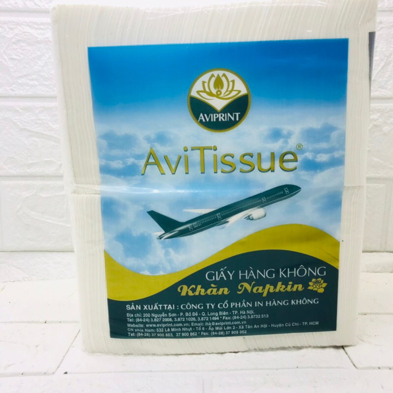 Giấy ăn cân Hàng Không vuông 2 lớp bịch loại 1kg hoặc 0,5kg