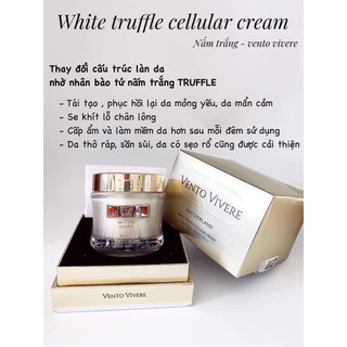 KEM NGƯA VÀ TÁI TẠO DA NẤM TRẮNG VENTO VIVERE WHITE TRUFFLE THUỴ SĨ☆FreeShip☆