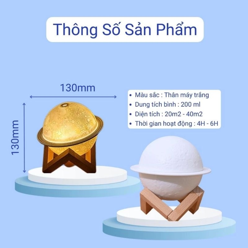 MÁY XÔNG TINH DẦU HÌNH TRỤ TRÒN MẶT TRĂNG BIGMART
