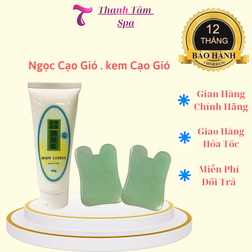 (Combo) Ngọc Cạo Gió+Kem Cạo Gió đả thông kinh lạc hàng đẹp giá tốt