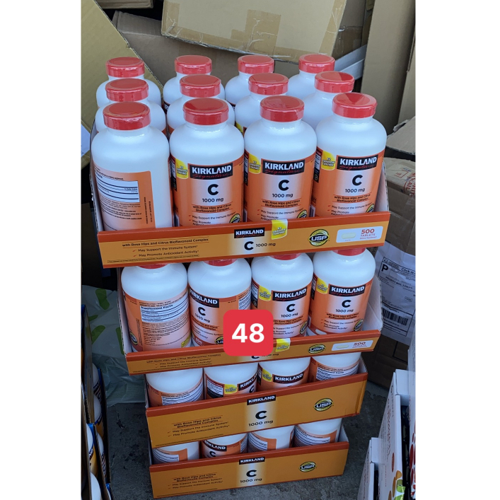 Vitamin C Kirkland 1000mg 500 viên hỗ trợ hệ miễn dịch