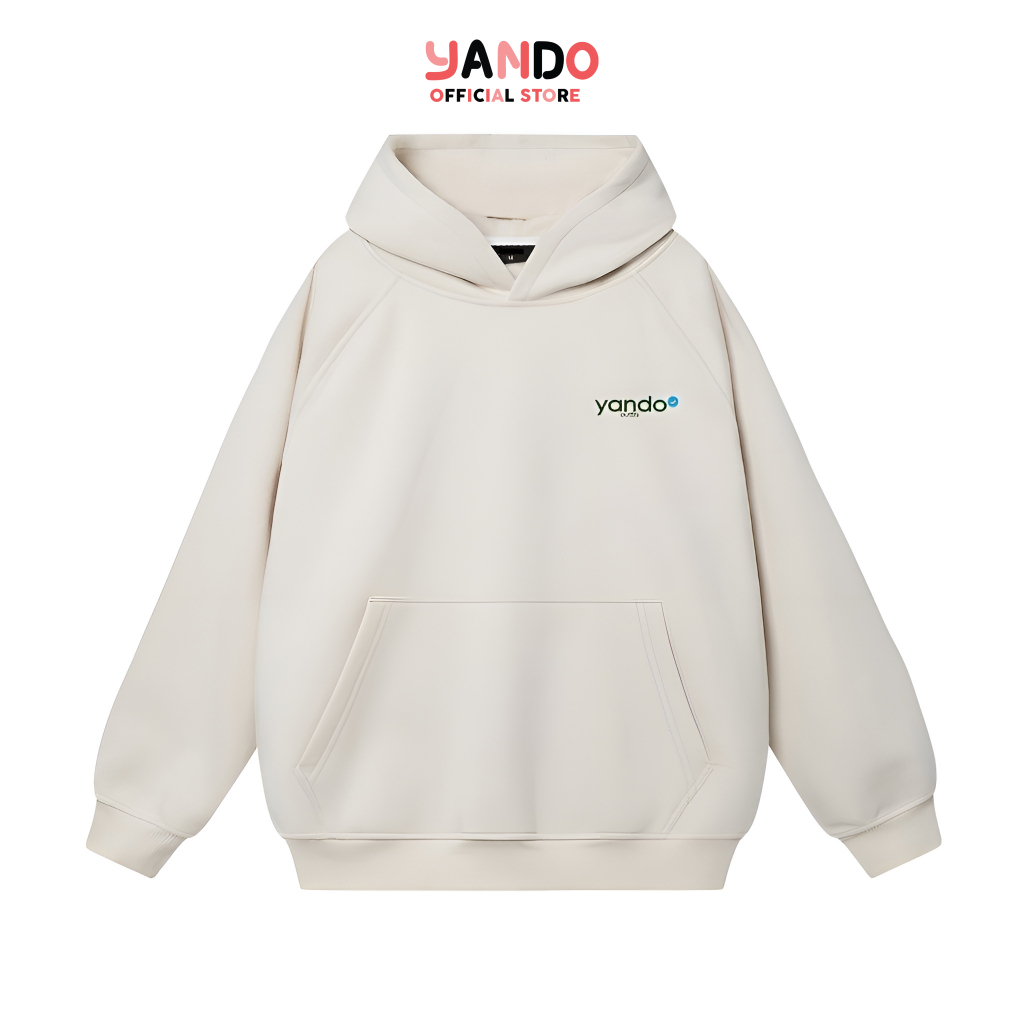 Áo Hoodie Form Rộng YANDO OUTFITS P012 Nỉ Cotton French Terry 350GSM Local Brand