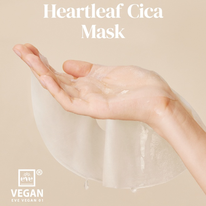Mặt nạ dấp cá thuần chay Manyo Our Vegan Heartleaf CICA mask