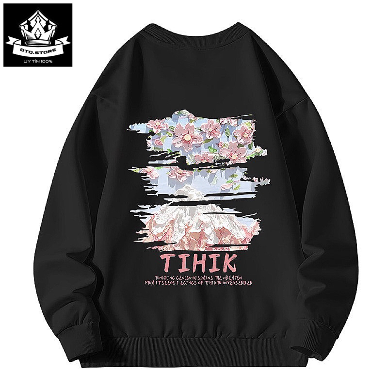 Áo Sweater Nam Nữ Form Rộng Chất Nỉ Cotton, Áo thun dài tay  Cổ Tròn Mẫu Mới Hót Nhất 2023 A14