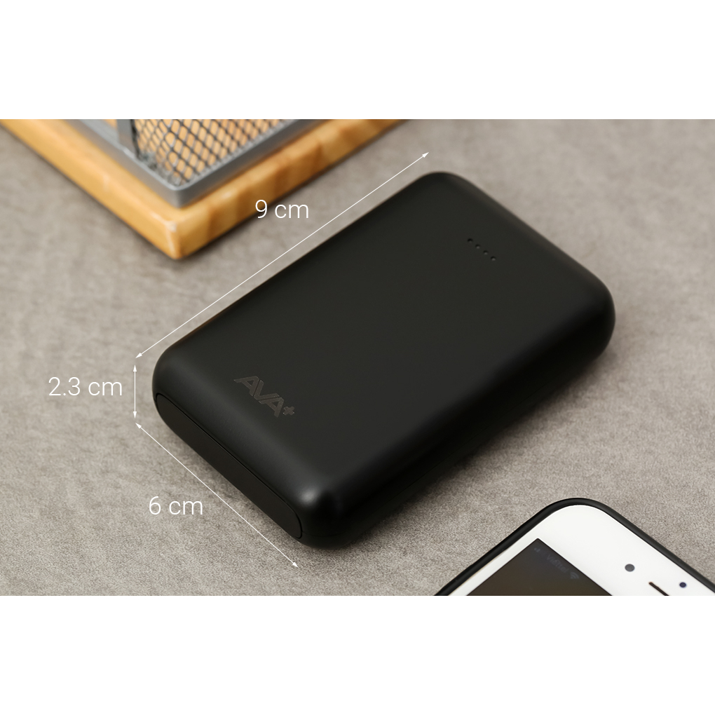 Pin sạc dự phòng Polymer 10000mAh Type C 15W AVA+ DS2107