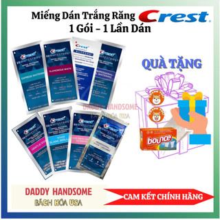 ( Combo 7 gói ) Miếng Dán Trắng Răng Crest 3D White Đủ Loại Chính Hãng Mỹ