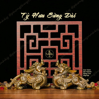  Tỳ Hưu Sừng Dài - Tượng Đồng Phong Thủy 