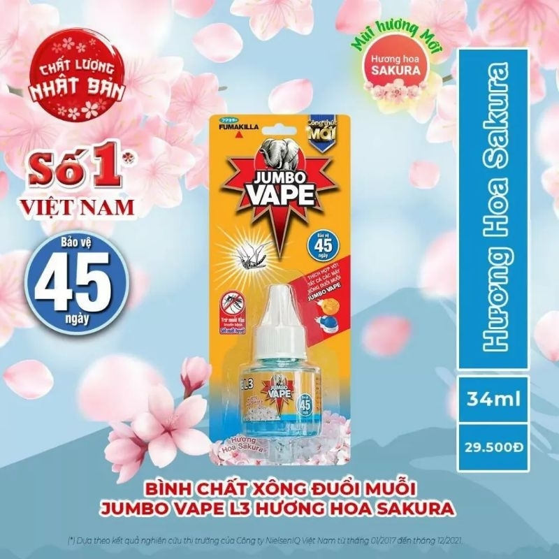 Chất xông đuổi muỗi Jumbo vape