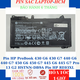 Pin HP ProBook 430 G6 430 G7 440 G6 440 G7 450 G6 450 G7 445 G6 445 G7 Pro 13 G2 HSTNN-DB9A Pin HP RE03XL