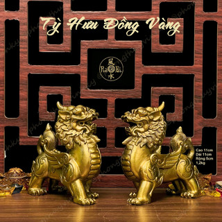 Tỳ Hưu Đồng Vàng - Tượng Đồng Phong Thủy