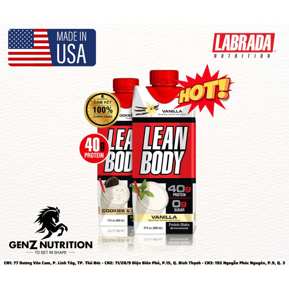 LEAN BODY RTD - CHO BẠN NGUỒN DƯỠNG CHẤT HẢO HẠNG CHỈ VỚI MỘT NÚT "VẶN"