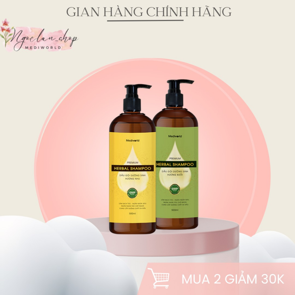 (Sỉ Spa) Dầu gội công nghệ sinh học Premium Herbal Shampoo