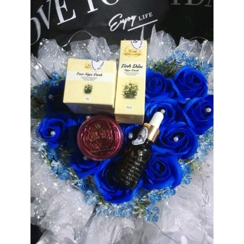  KEM FACE NGỌC OANH  COMBO KEM FACE + TINH DẦU  