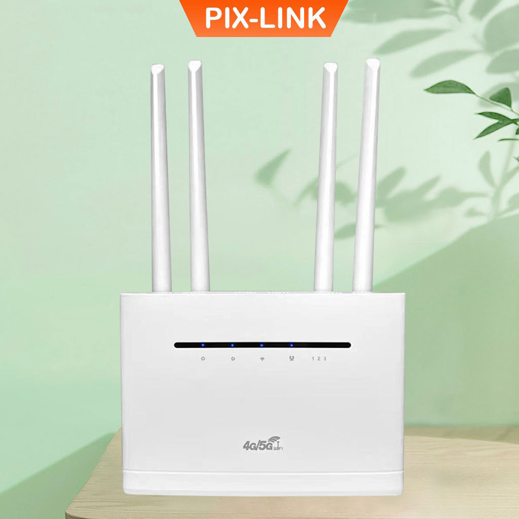 Bộ phát wifi từ sim 4G Pixlink LC118 tốc độ cao 300Mbps, phủ sóng rộng, tích hợp 4 cổng WAN/LAN tiện dụng