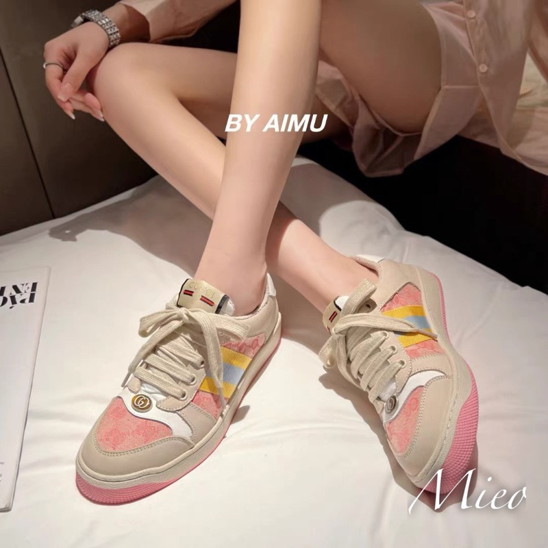 Giày thể thao Gu cc! màu hường siêu xinh đang hot nhất hiện nay