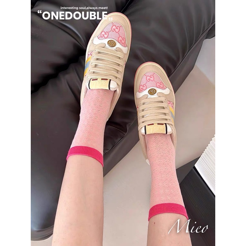 Giày thể thao Gu cc! màu hường siêu xinh đang hot nhất hiện nay