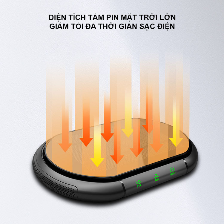 Máy lọc không khí ô tô năng lượng mặt trời tự động ngắt sử dụng công nghệ ION khử mùi | BigBuy360 - bigbuy360.vn