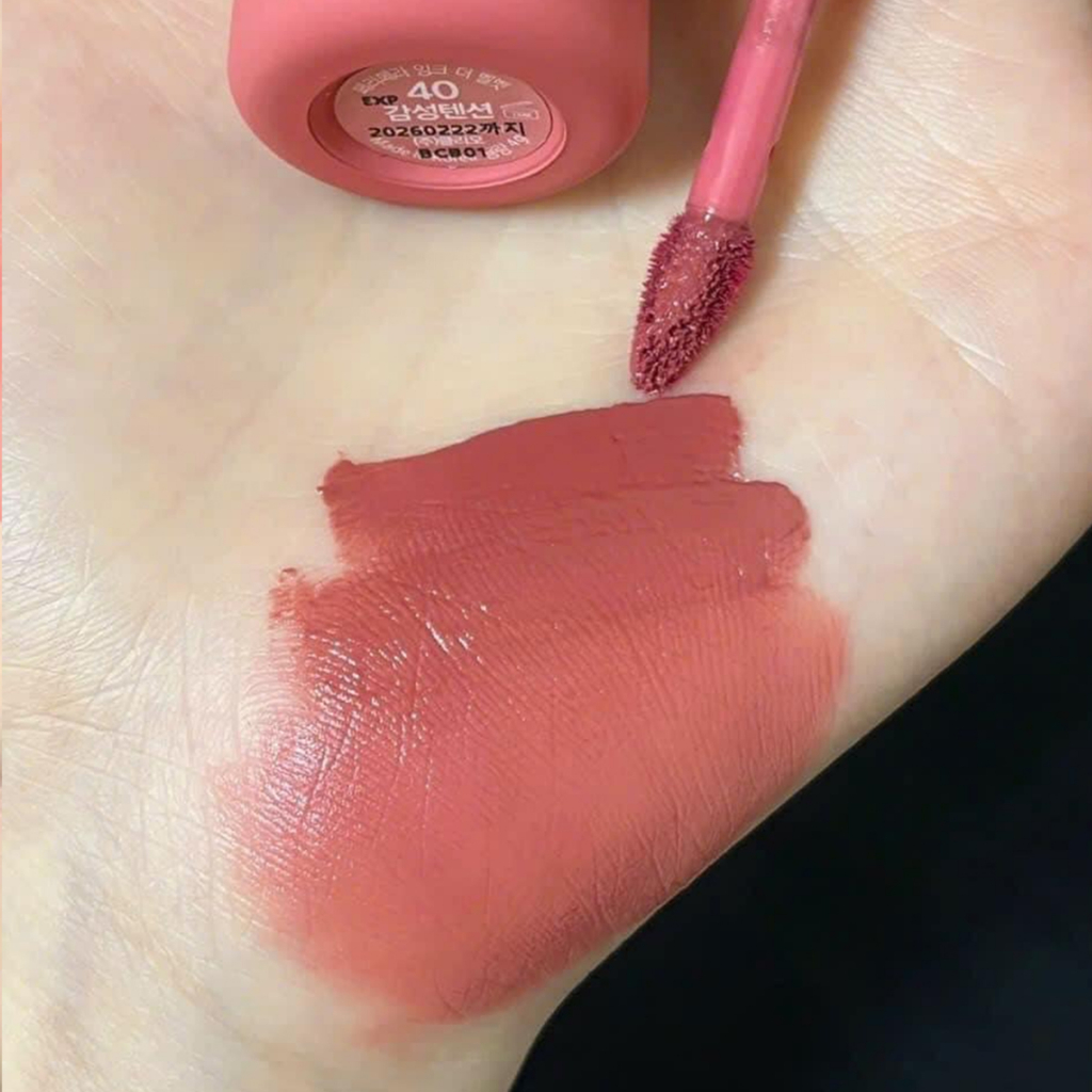 Son Ink Peripera Màu 40 Calm Rosy Hồng Đất Dịu Ink Velvet Lip Tint Kem Lì