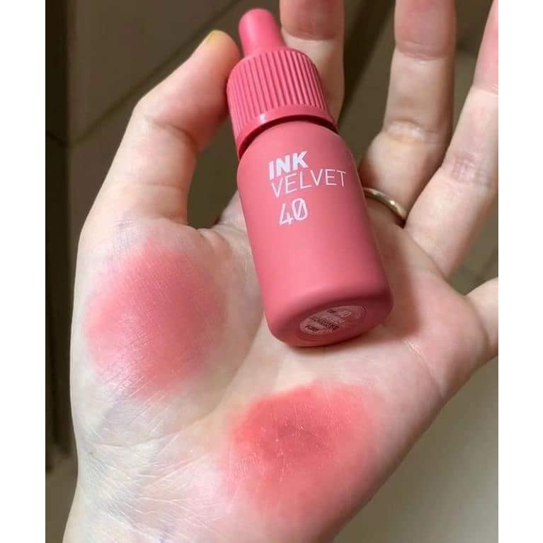 Son Ink Peripera Màu 40 Calm Rosy Hồng Đất Dịu Ink Velvet Lip Tint Kem Lì