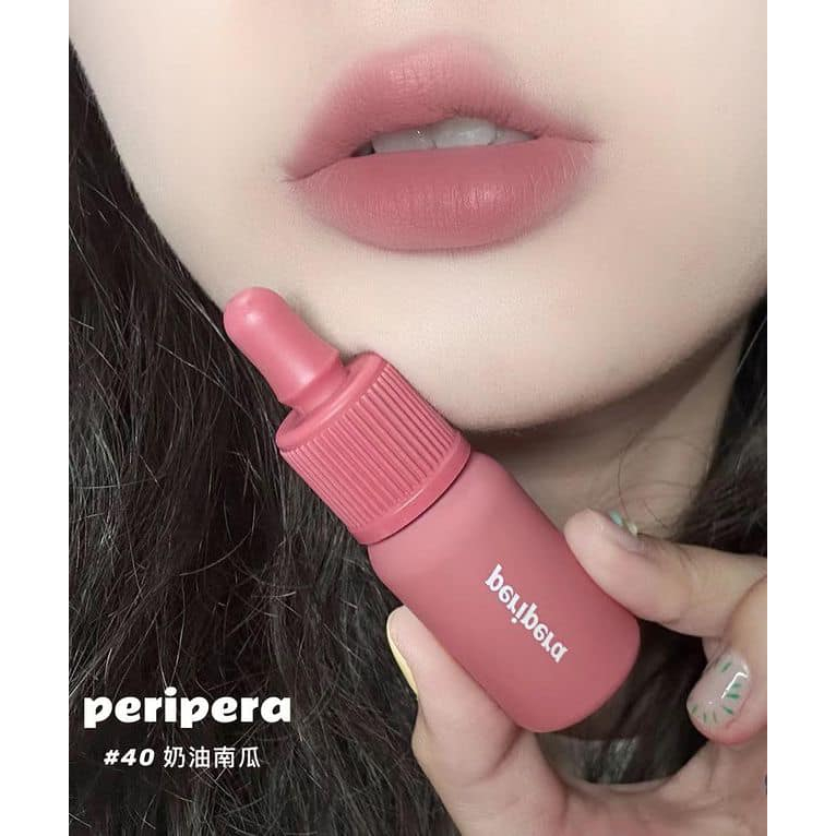 Son Ink Peripera Màu 40 Calm Rosy Hồng Đất Dịu Ink Velvet Lip Tint Kem Lì
