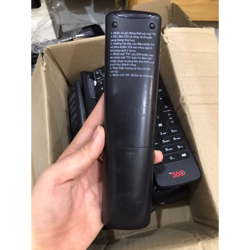 Điều khiển giọng nói TV 360 chính hãng Viettel đi kèm box viettel Remote đầu thu TiVi 360 hàng mới và cũ