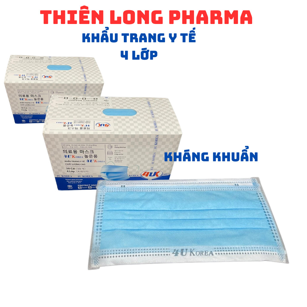 Khẩu trang , khẩu trang y tế 4 lớp kháng khuẩn , khẩu trang Nam Anh