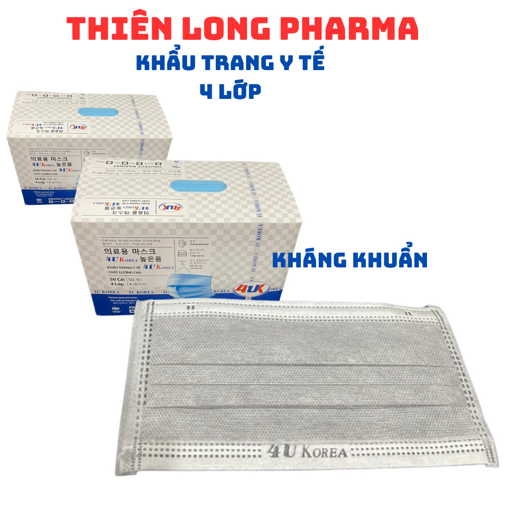 Khẩu trang , khẩu trang y tế 4 lớp kháng khuẩn , khẩu trang Nam Anh