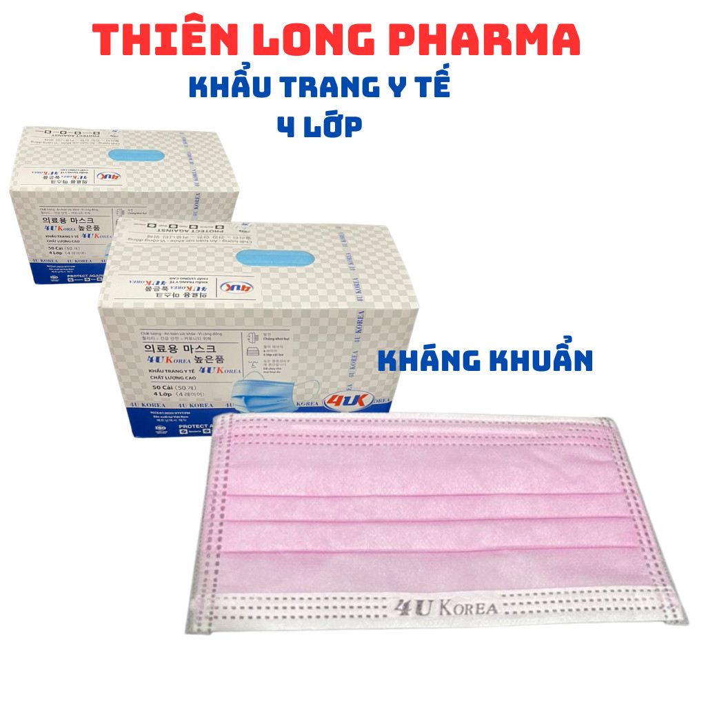 Khẩu trang , khẩu trang y tế 4 lớp kháng khuẩn , khẩu trang Nam Anh