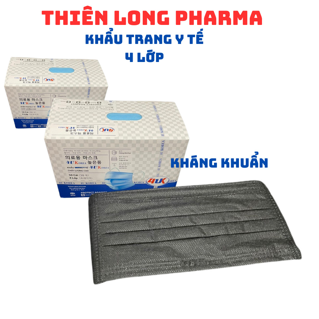 Khẩu trang , khẩu trang y tế 4 lớp kháng khuẩn , khẩu trang Nam Anh