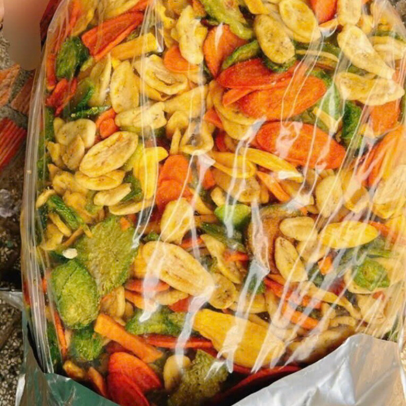 Trái cây thập cẩm sấy giòn thơm ngon, tiện lợi Khoaifood , trái cây sấy giòn thơm ngon, ăn là mê