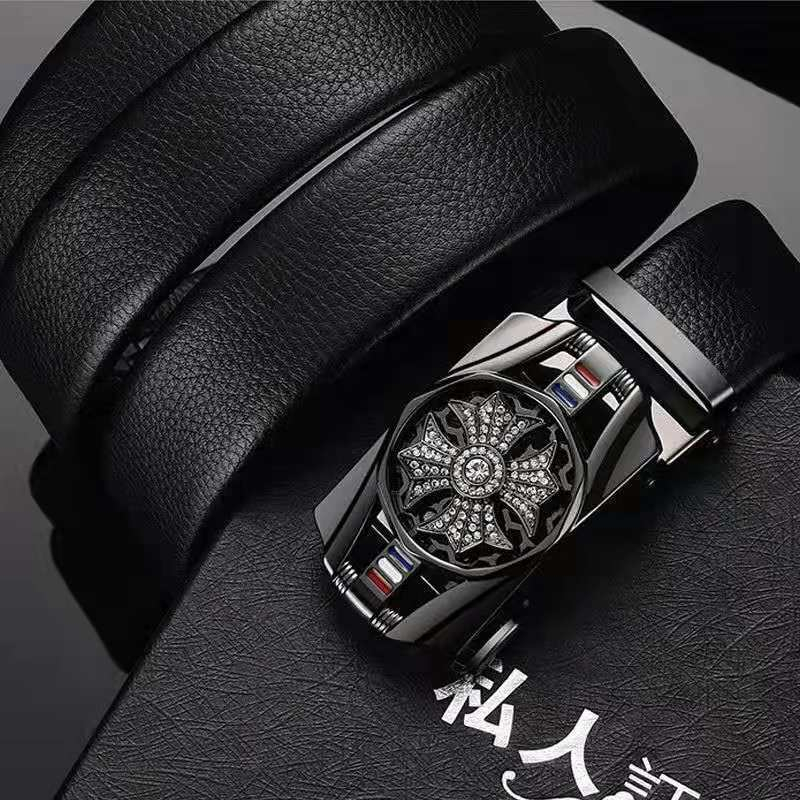 Thắt Lưng Da Nam Khóa Tự Động Cao Cấp Dây Nịt Nam Mặt Xoay Chính Hãng , Phong Cách Hàn Quốc - shopdoda96