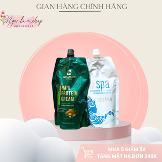 Kem hấp phục hồi wellmate hair spa keratin 500ml