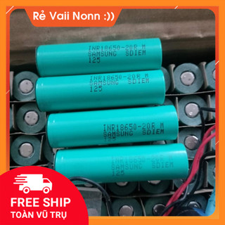 Pin 18650 samsung 20r dung lượng 2700mah - 3.7v xả 25a / tháo khối