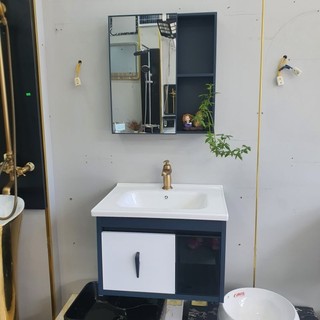 Tủ lavabo nhôm, tủ lavabo nhà tắm, tủ lavabo nhà vệ sinh hợp kim nhôm nhà tắm-60cm