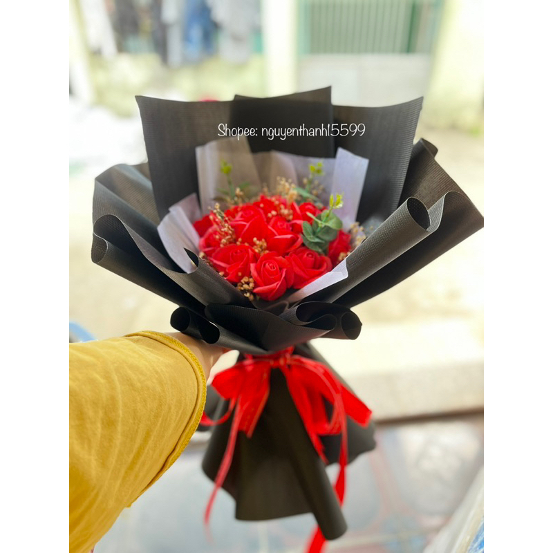 BÓ HOA HỒNG SÁP 15 bông-quà tặng ngày lễ