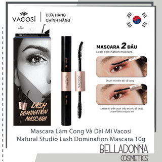 [HÀNG CHÍNH HÃNG] Mascara Làm Cong Và Dài Mi Vacosi Natural Studio Lash Domination Mascara 10g