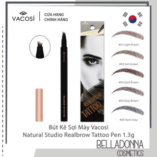 [CHÍNH HÃNG] Bút Kẻ Sợi Mày Vacosi Natural Studio Real Brow Tattoo Pen 1.3g