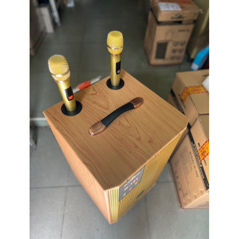 Loa kéo Kiomic cao cấp K123  bass 30 âm thanh khủng chỉnh Bass, Treble, Delay, Reverb