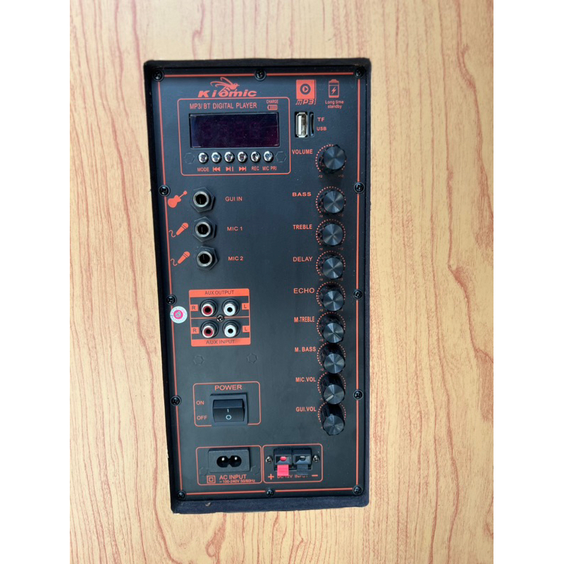 Loa kéo Kiomic cao cấp K123  bass 30 âm thanh khủng chỉnh Bass, Treble, Delay, Reverb