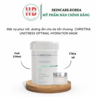 Mặt nạ siêu phục hồi, dưỡng ẩm cho da Christina Unstress 8 optimal Hydration Mask