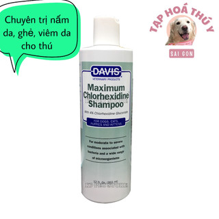 Sữa tắm davis chlohexidine 4% chuyên tri nấm da, viêm da cho chó mèo